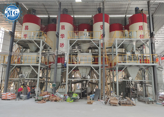 Dry Mortar Automatic Tile Adhesive Production Line Tile Adhesive Making Machine